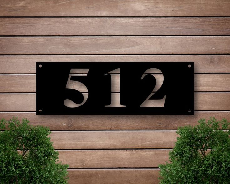 decorative numbers for house