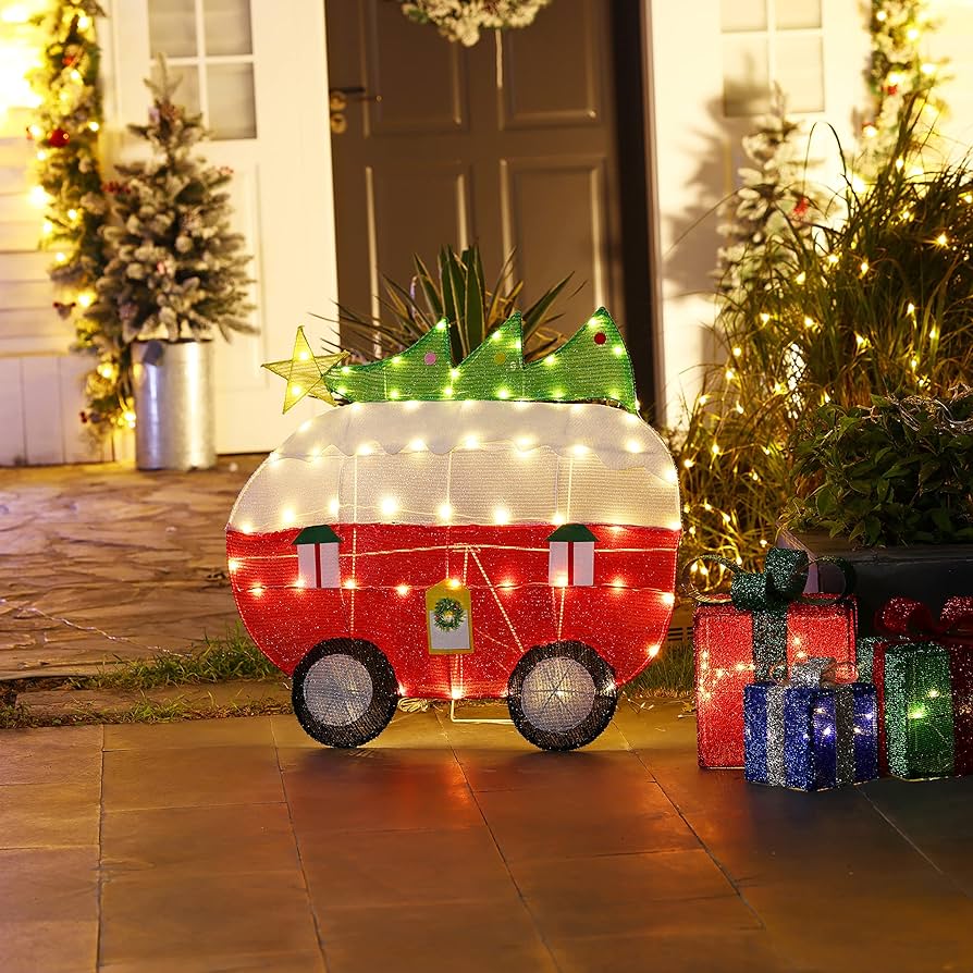 christmas decoration camper