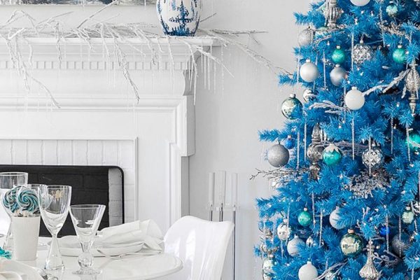Deck the Halls in Blue: A Cool and Sophisticated Christmas blue christmas decorations ideas