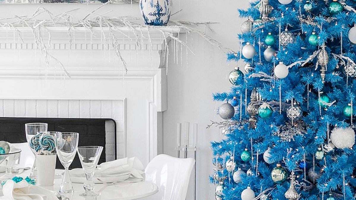 blue christmas decorations ideas