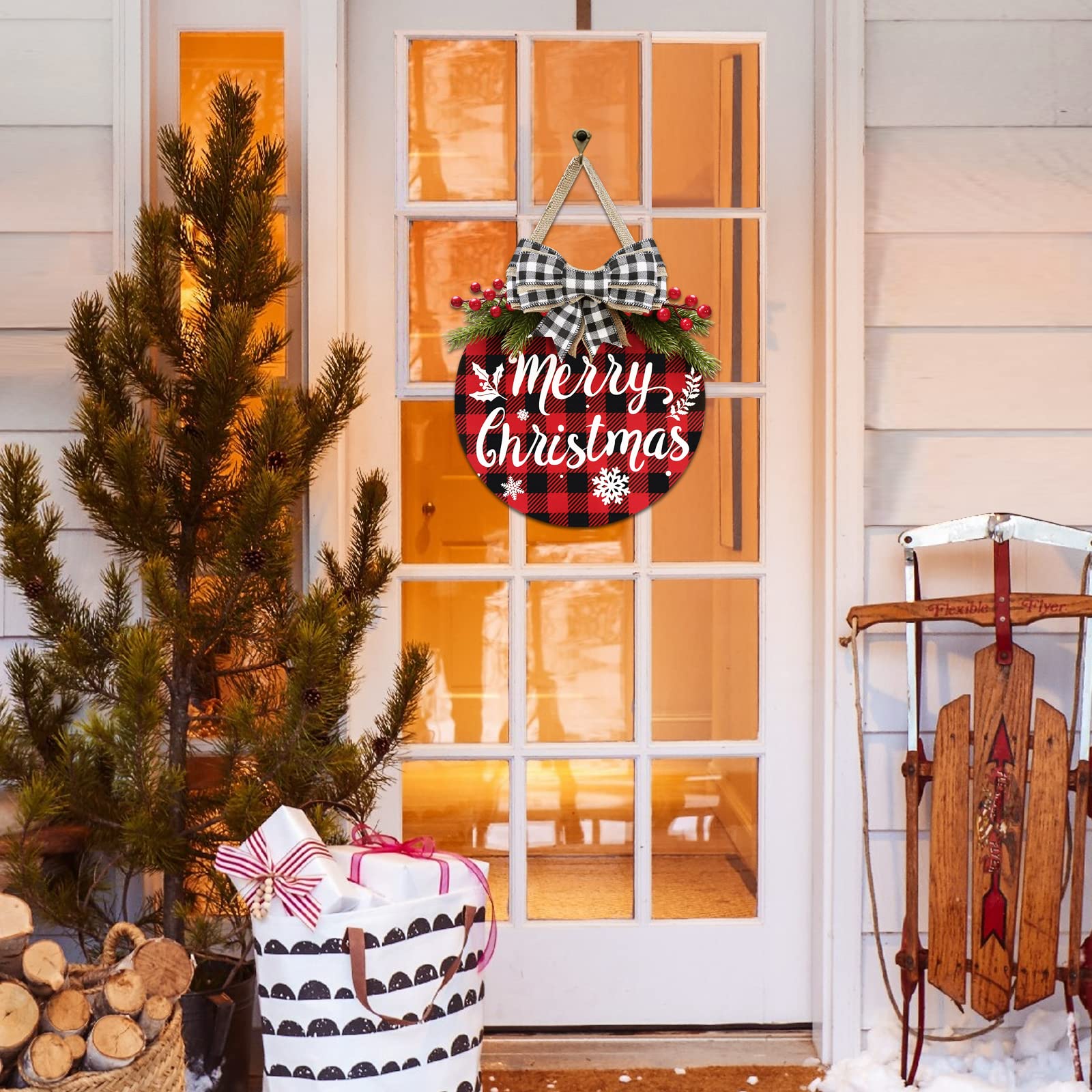 rustic front porch christmas decorating ideas