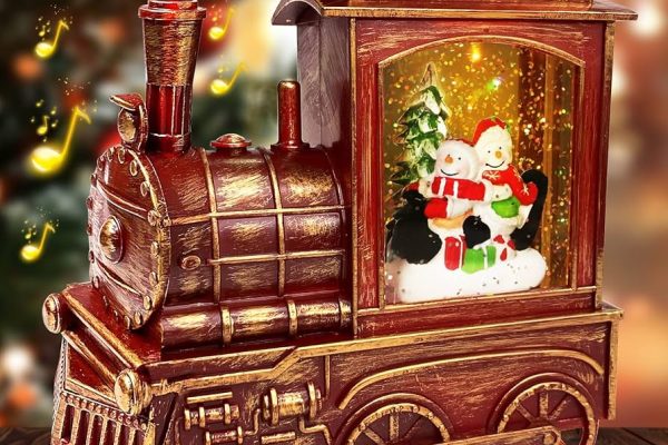 christmas train decor