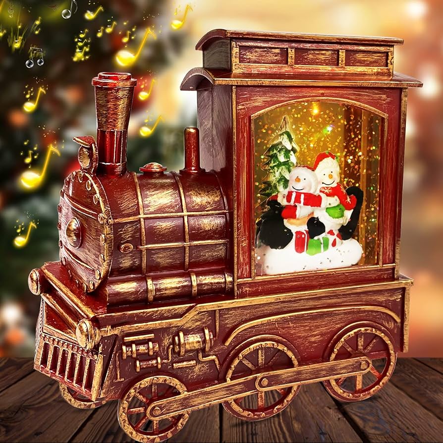 christmas train decor