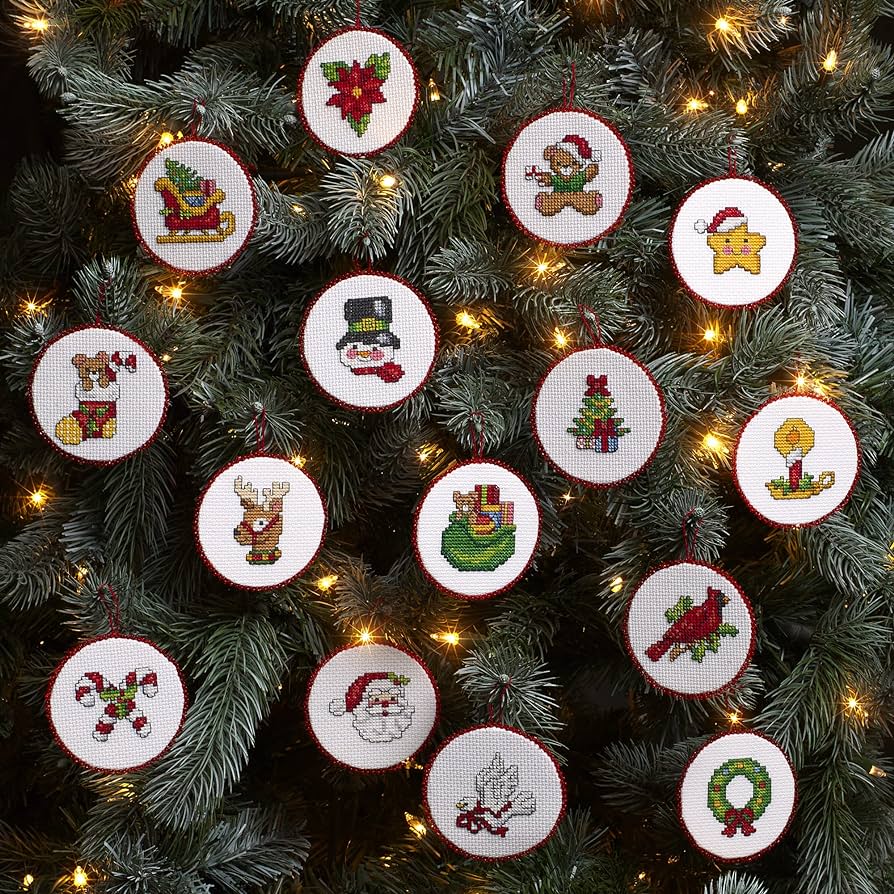christmas decorations cross stitch