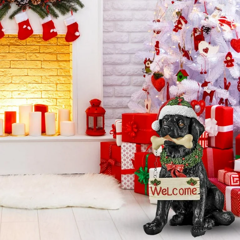 black labrador christmas decorations